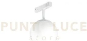C/sfera d.12cm a led per binario magnetico bianco 3000k 624lm 8w