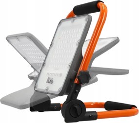 Proiettore LED con stativo, 100 W, 230 V, 4500 K, IP65, arancione