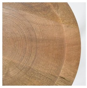 Tavolino in legno di mango Dendron, ⌀ 43 cm - Zuiver
