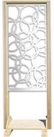 CERCHI SMALL - Separ - Paravento modulabile - 70x190cm - in Legno e PVC Colore: bianco