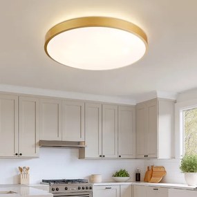 Brilagi - Lampada LED dimmerabile GLASS POOL DOUBLE LED/80W/230V 60 cm dorata + telecomando