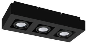 Eglo 31064 - Faretto LED MENDOZA 3xLED/4,7W/230V 3000K nero