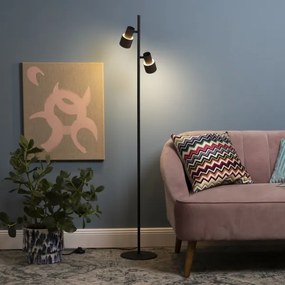 Brilliant - Lampada con piedistallo CADIZ 2xGU10/10W/230V bronzo