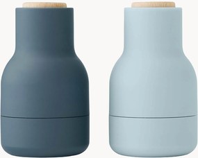 Set macina sale e pepe piccole con coperchio in legno di faggio Bottle Grinder 2 pz