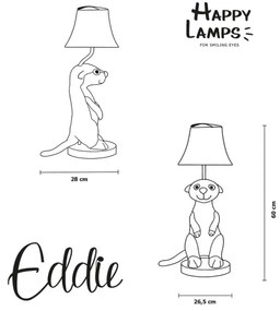 Happy Lamps - Lampada da tavolo LED per bambini EDDIE LED/5,4W/230V suricato