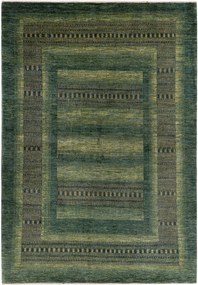 Loribaft Tappeto 170x240 Verde (Iran) Annodato A Mano