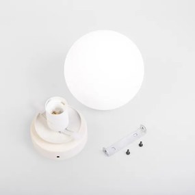 Plafoniera MOONLIGHT 1xE27/15W/230V Ø 16 cm crema