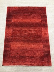 Loribaft Tappeto 100 x 140 Rosso (Iran) Annodato A Mano