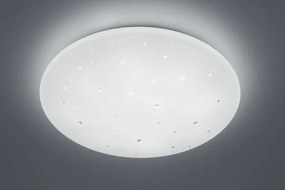 Plafoniera led con applicazioni cristalli achat effetto cielo stell...