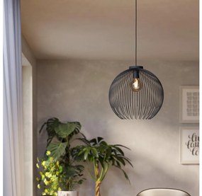 Eglo 901002 - Lampadario a sospensione con filo VENEZUELA 1xE27/40W/230V nero