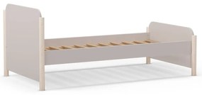 Letto per bambini in legno di pino crema 90x190 cm Enola - Marckeric