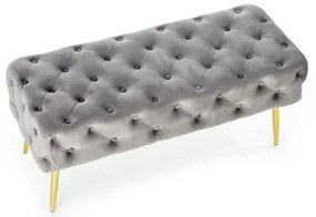Panca trapuntata ATHENA 40x100 cm grigio/oro