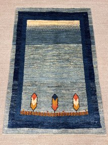 Gabbeh Tappeto persiano 80x120 Blu (Iran) Annodato A Mano