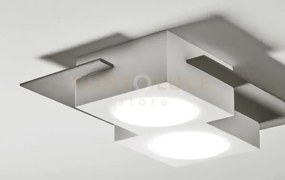 Milet lampada da soffitto 2 luci attacco gx53 grigio ral 7039 l. 24...