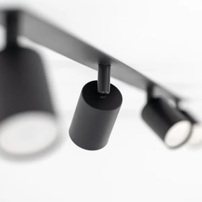 Faretto da incasso NEX 4xGU10/10W/230V nero