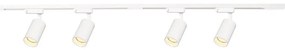 Faretto per sistema a binario PIPE 4xGU10/10W/230V bianco