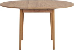 Tavolo Tondo Da Pranzo Allungabile 100-130 Cm Da Interno Viona Rovere