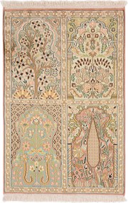 Cashmere Silk Tappeto orientale 60x90 (Indian) Annodato A Mano