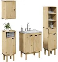 Set Mobili da Bagno 4 pz OTTA in Legno Massello di Pino 3307683