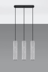 Lampadario grigio in calcestruzzo Fadre – Sollux