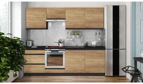 Cucina componibile MARINA 240 cm, rovere craft