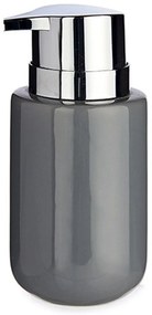 Dispenser di Sapone Grigio Argentato Metallo Ceramica 350 ml (6 Unità)