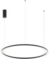 Sospensione LED HOOP in alluminio nero con funzione CCT 120 cm.