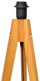 Lampada con piedistallo ALBA 1xE27/15W/230V nero/quercia