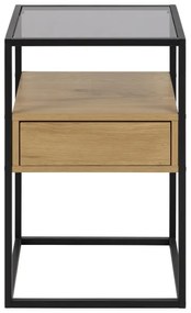 Comodino ZEIN quercia/nero