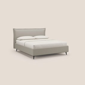 Hans letto contenitore imbottito minimal in tessuto simil cotone impermeabile T19 panna