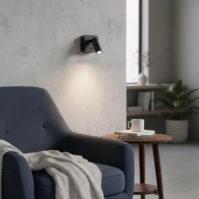 Ideal Lux - Luce Spot da parete a LED BEAN LED/3W/230V CRI 90 nero