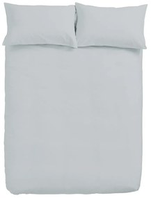 Biancheria da letto singola grigia 135x200 cm - Bianca
