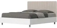 Letto Matrimoniale 160x190 cm con Rete e Contenitore Kaia Sabbia