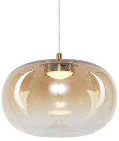 Lampadario LED a sospensione con filo VASO LED/4W/230V diametro 18 cm oro/fumé