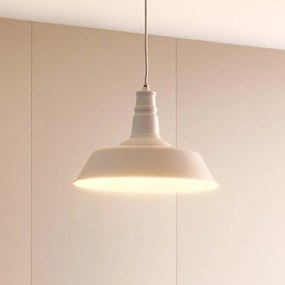 Lampada a sospensione Lindby Laylan, bianco, Ø 36 cm, metallo