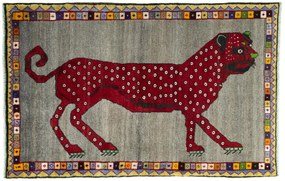 Gabbeh Tappeto persiano 100x160 Nero (Iran) Annodato A Mano