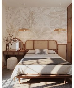 MAXLIGHT P0581 - Lampadario a sospensione con filo NAP 1xE27/15W/230V diametro 60 cm beige