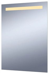 Specchio con illuminazione integrata bagno rettangolare Essential SENSEA L 70 x H 70 x P 3.1 cm grigio / argento