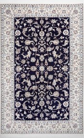 Nain Tappeto persiano 250 x 160 Blu (Iran) Annodato A Mano
