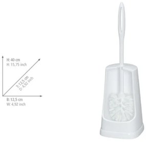 WENKO 19607100 - Spazzola per WC SIMPLE 12,5x40 cm bianca