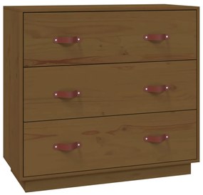 Credenza miele 80x40x75 cm in legno massello di pino