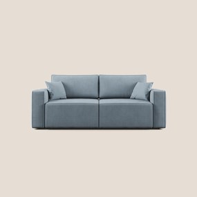 Morfeo divano con seduta estraibile in morbido tessuto impermeabile T02 carta da zucchero 180 cm