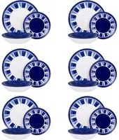 Servizio 18 piatti porcellana Otis blu