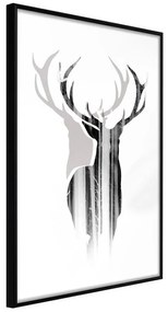 Poster  Guardian of the Forest  Cornice Quadri Cornice nera, Larghezza x Altezza Home decor 20x30