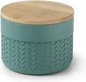 Gedy Thea Contenitore Verde/Naturale In Resina E Bambu