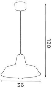 Lampadario CLASS 1xE27/60W/230V bianco