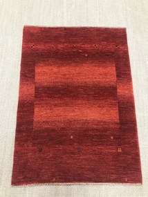 Loribaft Tappeto 110x80 Rosso (Iran) Annodato A Mano
