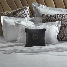 Completo Lenzuola in Raso Jacquard Logo-jacquard