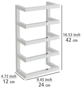 Porta asciugamani a parete in acciaio inox in argento lucido Fondiro - Wenko