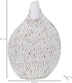 Vaso Resina Nairobi Cm 30,5X11,5X46,5